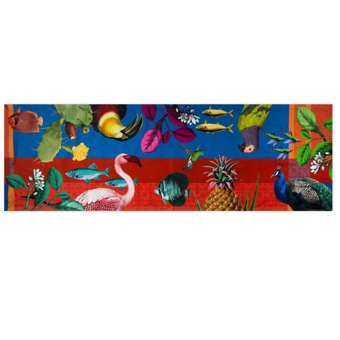 Runner Rhapsody cotton tablecloth 50x160 cm Excelsa